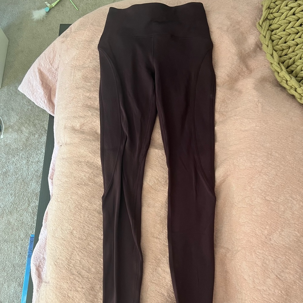 Lululemon deep purple high rise leggings